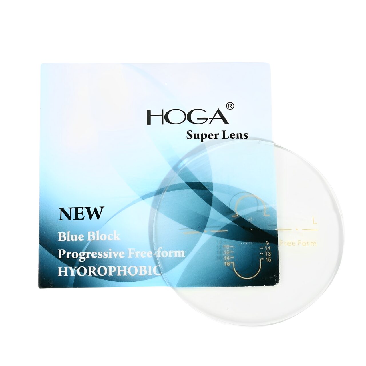 Tròng Kính Đa Tròng Hoga 1.56 Progressive Blue Cut Free Form SHMC